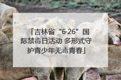 吉林省“6·26”国际禁毒日活动 多形式守护青少年无毒青春