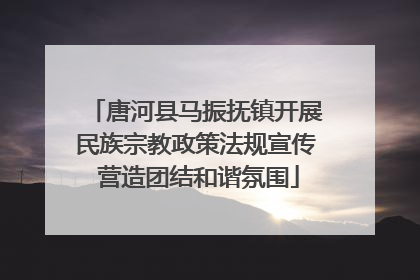 唐河县马振抚镇开展民族宗教政策法规宣传 营造团结和谐氛围