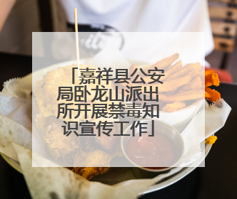 嘉祥县公安局卧龙山派出所开展禁毒知识宣传工作
