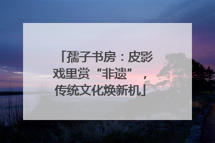 孺子书房：皮影戏里赏“非遗”，传统文化焕新机