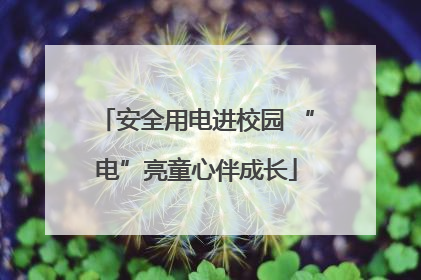 安全用电进校园 “电”亮童心伴成长