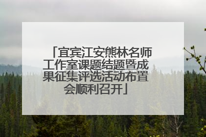 宜宾江安熊林名师工作室课题结题暨成果征集评选活动布置会顺利召开