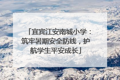 宜宾江安南城小学：筑牢暑期安全防线，护航学生平安成长