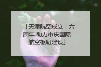 天津航空成立十六周年 助力重庆国际航空枢纽建设
