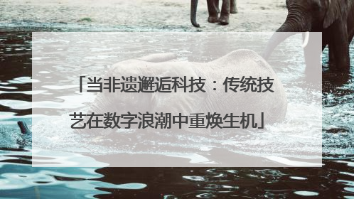 当非遗邂逅科技：传统技艺在数字浪潮中重焕生机