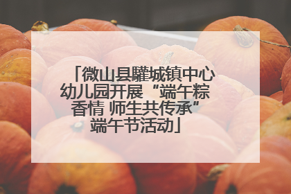 微山县驩城镇中心幼儿园开展“端午粽香情 师生共传承”端午节活动