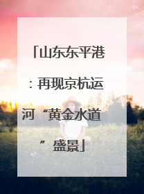 山东东平港：再现京杭运河“黄金水道”盛景