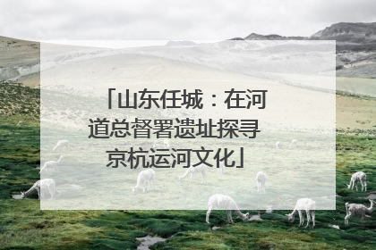 山东任城：在河道总督署遗址探寻京杭运河文化