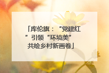 库伦旗：“党建红”引领“环境美” 共绘乡村新画卷