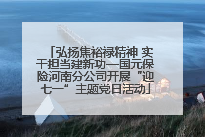 弘扬焦裕禄精神 实干担当建新功—国元保险河南分公司开展“迎七一”主题党日活动