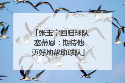 张玉宁回归球队 塞蒂恩：期待他更好地帮助球队