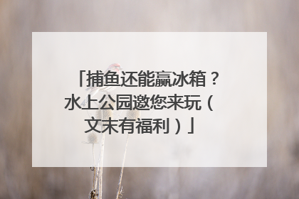 捕鱼还能赢冰箱？水上公园邀您来玩（文末有福利）