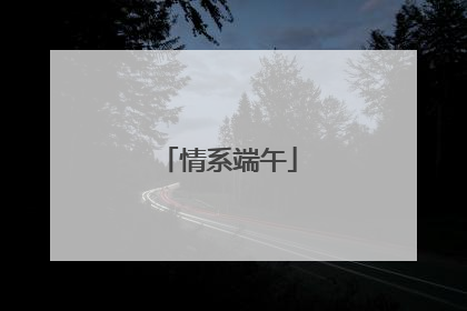 情系端午