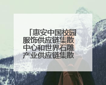 惠安中国校园服饰供应链集散中心和世界石雕产业供应链集散中心正式揭牌