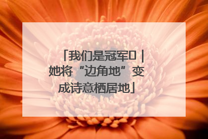 我们是冠军㉓｜她将“边角地”变成诗意栖居地