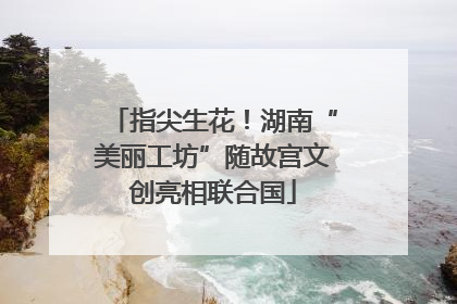 指尖生花！湖南“美丽工坊”随故宫文创亮相联合国