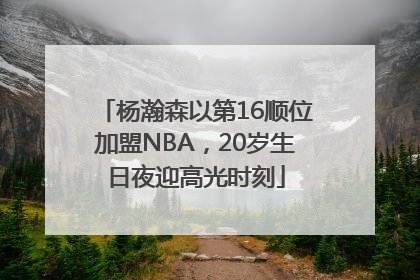 杨瀚森以第16顺位加盟NBA，20岁生日夜迎高光时刻