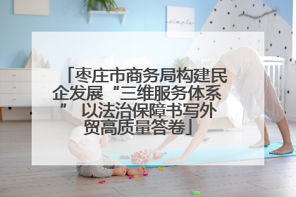 枣庄市商务局构建民企发展“三维服务体系” 以法治保障书写外贸高质量答卷