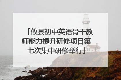 攸县初中英语骨干教师能力提升研修项目第七次集中研修举行