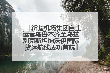 新疆机场集团自主运营乌鲁木齐至乌兹别克斯坦纳沃伊国际货运航线成功首航