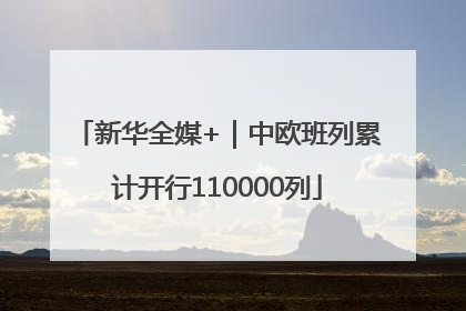 新华全媒+｜中欧班列累计开行110000列