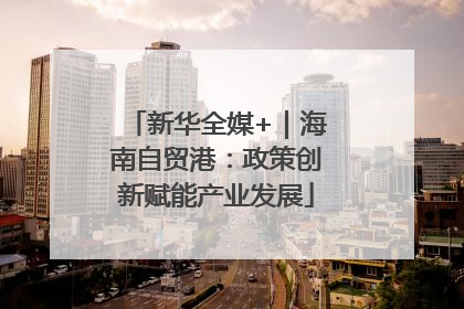 新华全媒+｜海南自贸港：政策创新赋能产业发展