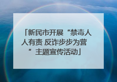 新民市开展“禁毒人人有责 反诈步步为营”主题宣传活动