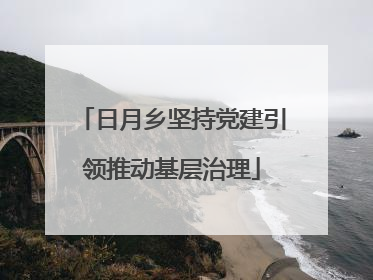 日月乡坚持党建引领推动基层治理