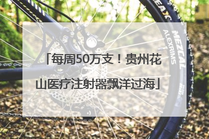 每周50万支！贵州花山医疗注射器飘洋过海