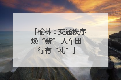 榆林：交通秩序焕“新” 人车出行有“礼”