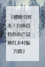 樱桃引客来！台前县特色农产品映红乡村振兴路