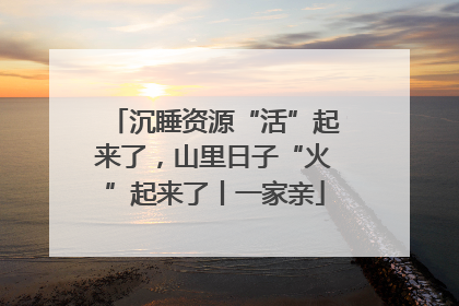 沉睡资源“活”起来了，山里日子“火”起来了丨一家亲