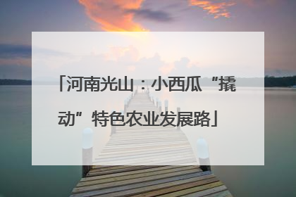 河南光山：小西瓜“撬动”特色农业发展路