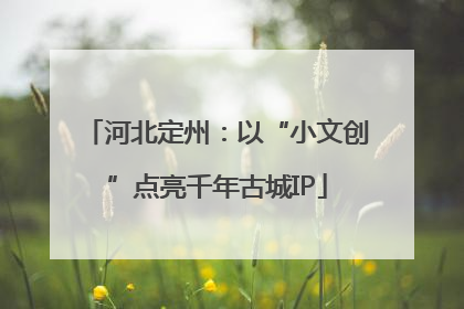 河北定州：以“小文创”点亮千年古城IP