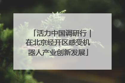 活力中国调研行｜在北京经开区感受机器人产业创新发展