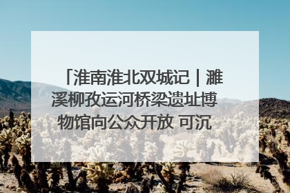 淮南淮北双城记｜濉溪柳孜运河桥梁遗址博物馆向公众开放 可沉浸式触摸历史