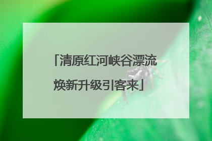 清原红河峡谷漂流焕新升级引客来
