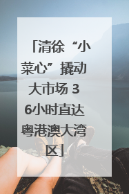 清徐“小菜心”撬动大市场 36小时直达粤港澳大湾区