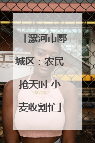 漯河市郾城区：农民抢天时 小麦收割忙