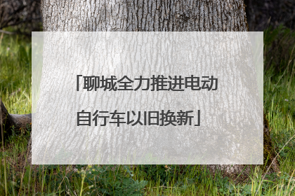 聊城全力推进电动自行车以旧换新