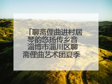聊斋俚曲进村居 琴韵悠扬传乡音 淄博市淄川区聊斋俚曲艺术团夏季专场演出在杏园子村举行
