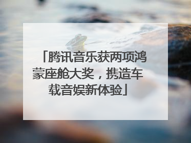 腾讯音乐获两项鸿蒙座舱大奖，携造车载音娱新体验