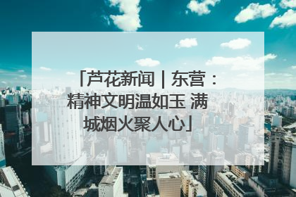 芦花新闻｜东营：精神文明温如玉 满城烟火聚人心