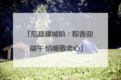 范县濮城镇：粽香迎端午 情暖敬老心