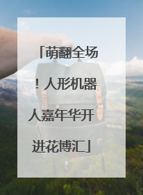萌翻全场！人形机器人嘉年华开进花博汇