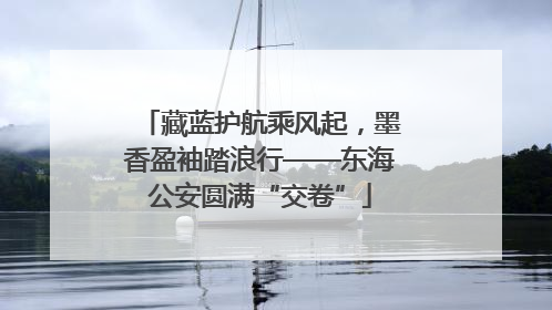 藏蓝护航乘风起，墨香盈袖踏浪行——东海公安圆满“交卷”
