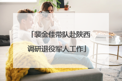 裴金佳带队赴陕西调研退役军人工作