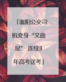襄阳公交司机变身“文曲星” 连续3年高考送考