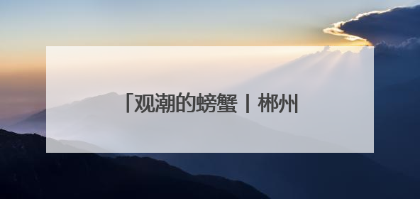 观潮的螃蟹丨郴州公务接待改革一周年的“零”经验