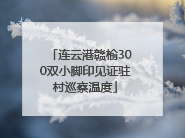 连云港赣榆300双小脚印见证驻村巡察温度